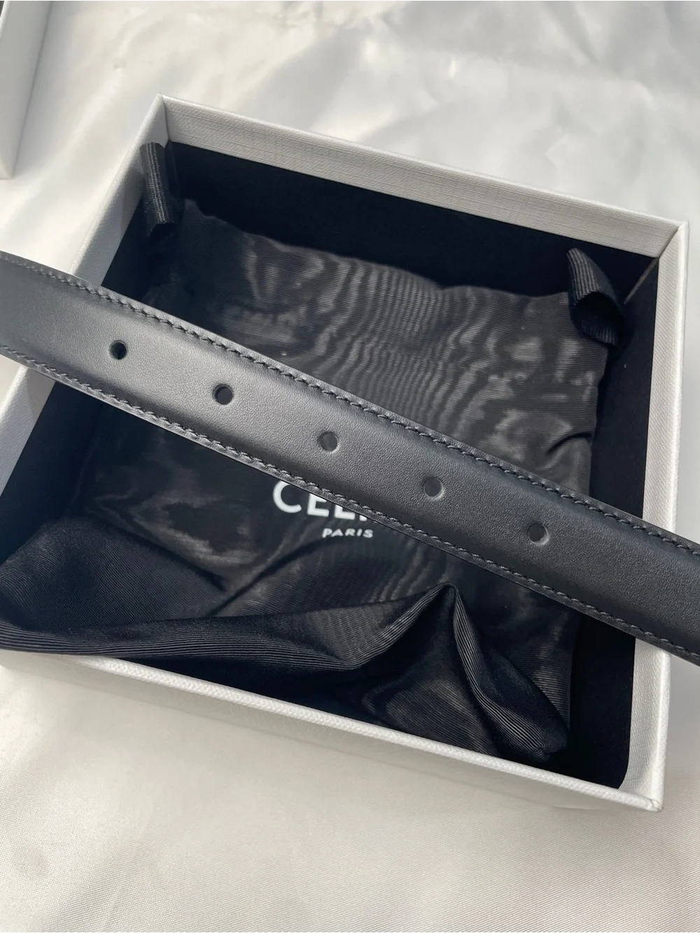 💖Celine Black Leather Belt Size 85cm/34in